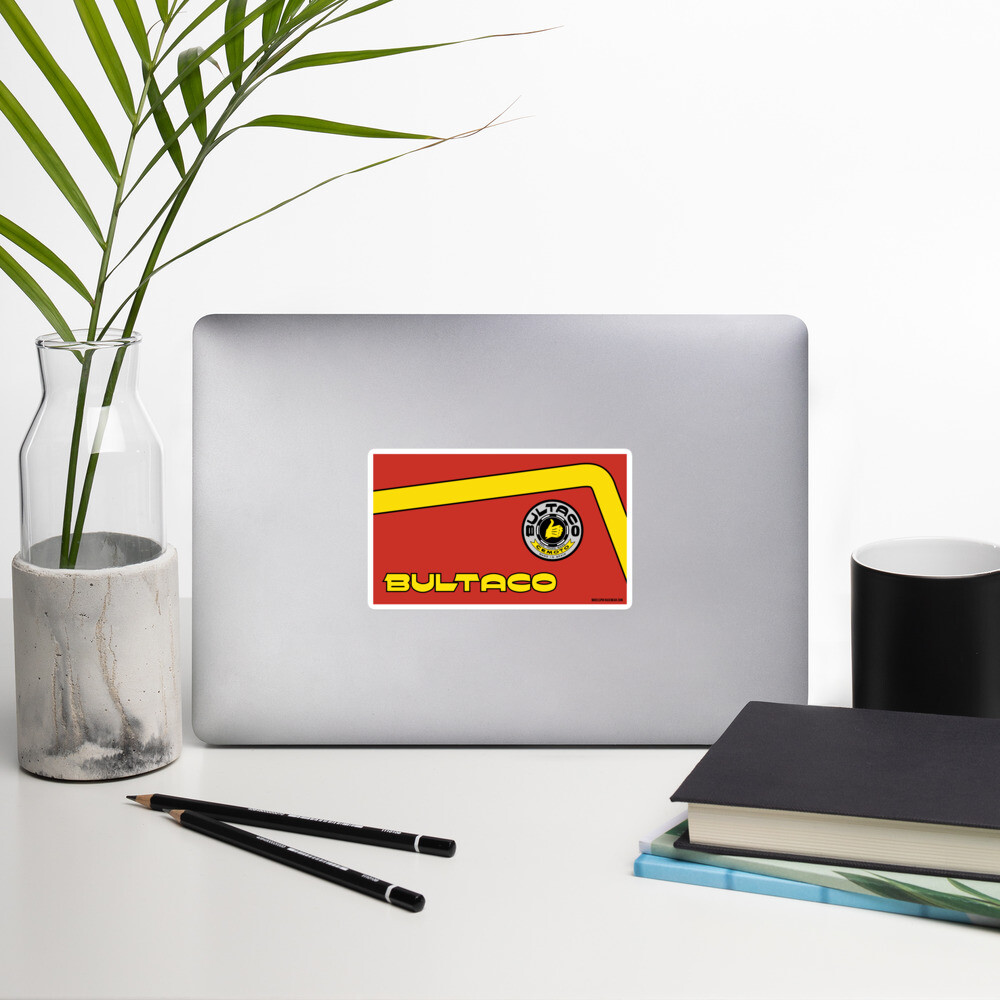 Bultaco Red Tank Moto Sticker – NEW Vintage MX Motocross