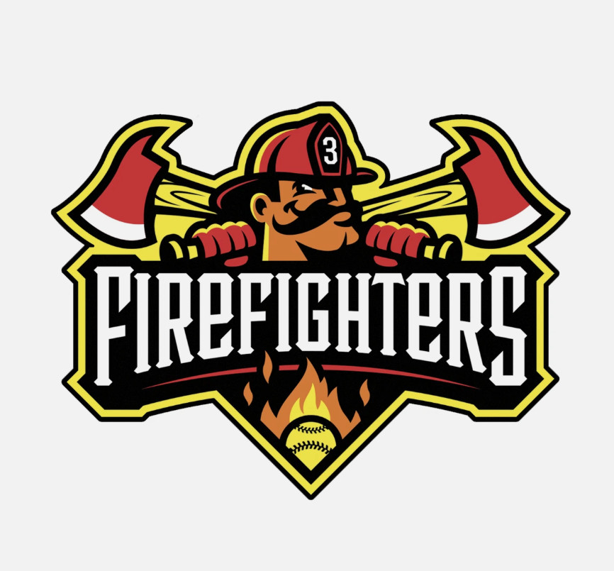 Firefighters Banana Baseball Decal Sticker Car Truck Mirror Phone Bumper Window