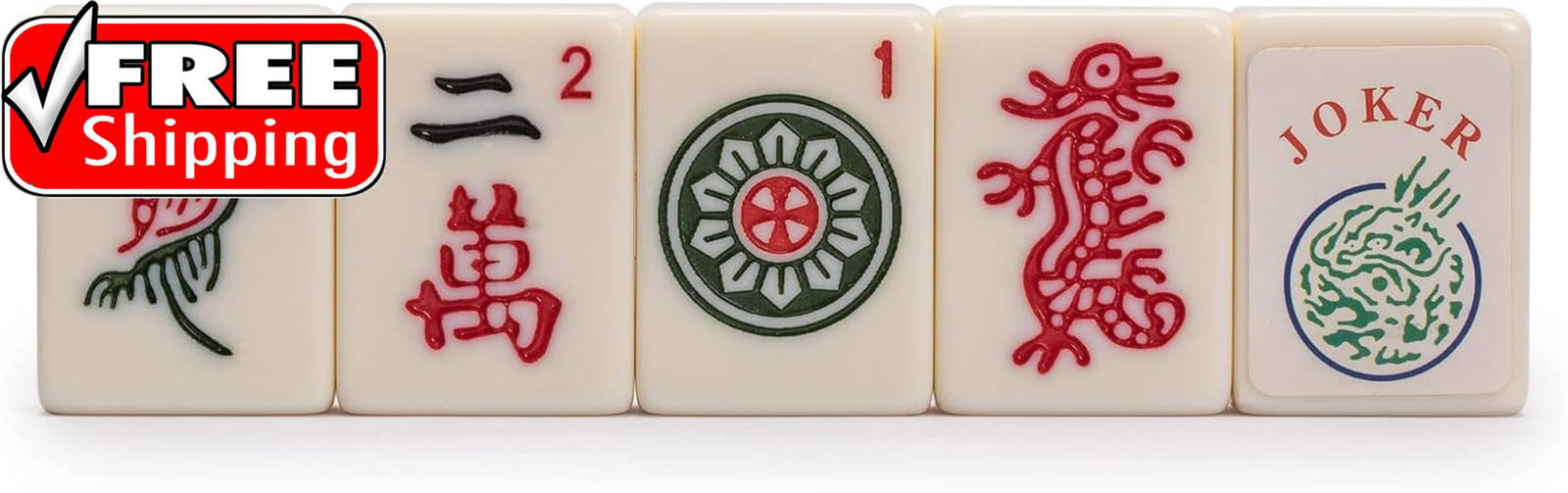 American Mahjong Joker Tile Decal Stickers, Set of 8