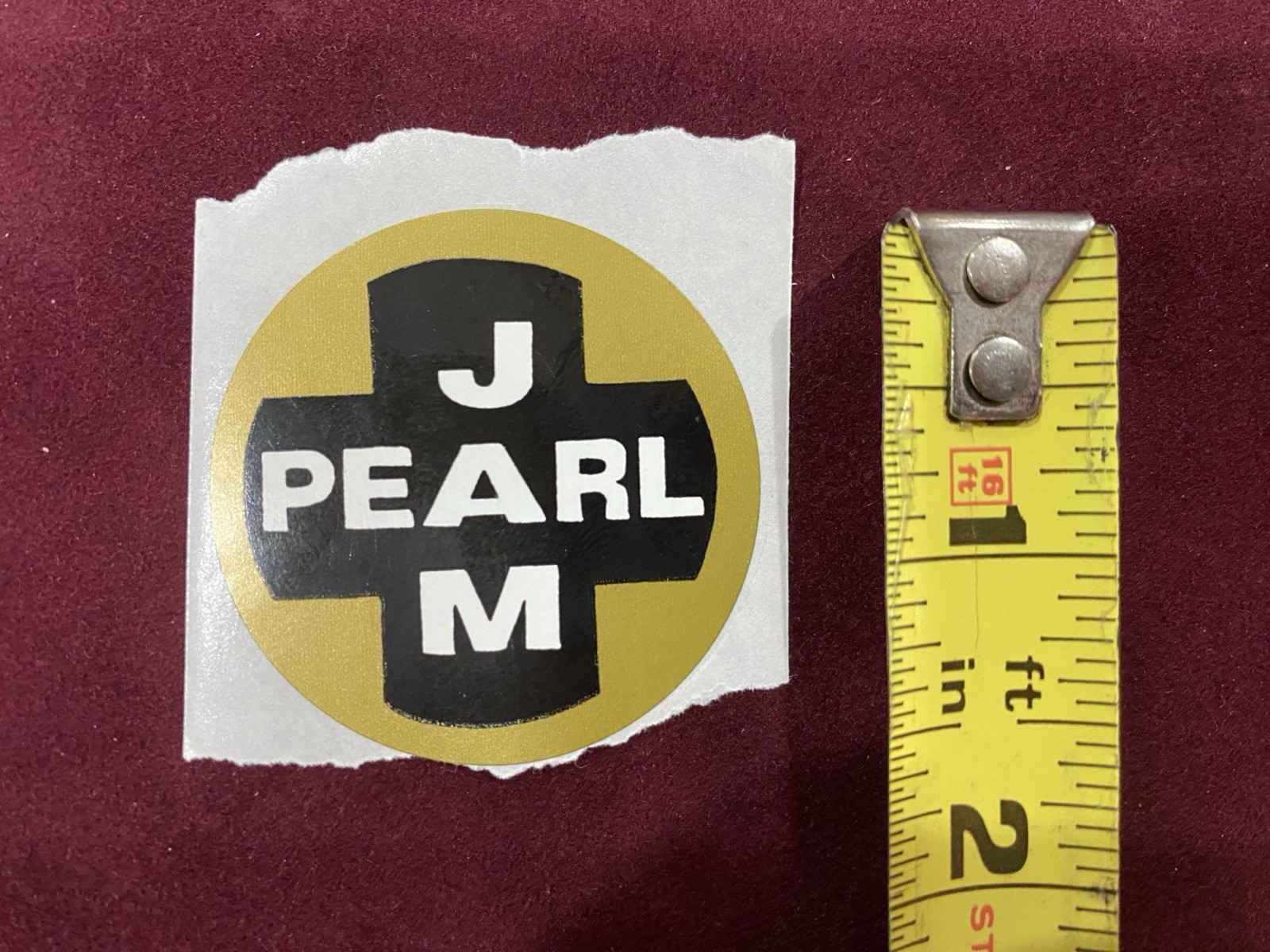 Pearl Jam Vintage & Super Rare Round Sticker from Early 90's – New/Unused