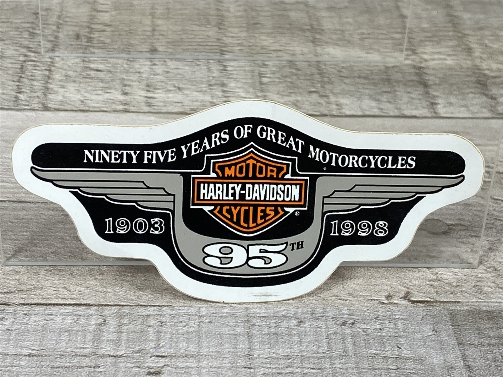 1998 95th Anniversary Harley Davidson Motorcycles Sticker / Decal – New