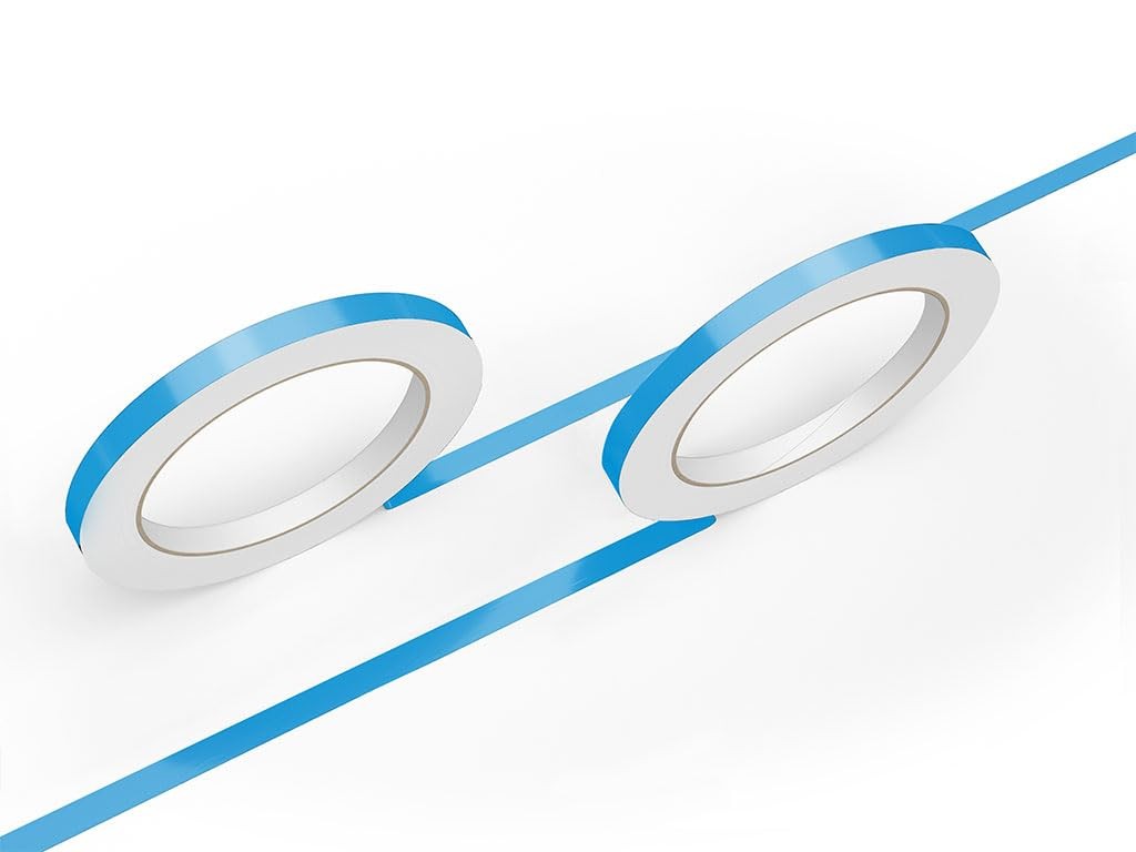 Light Blue Vinyl Pinstriping Tape 3/4in x 150ft Roll for Custom Striping