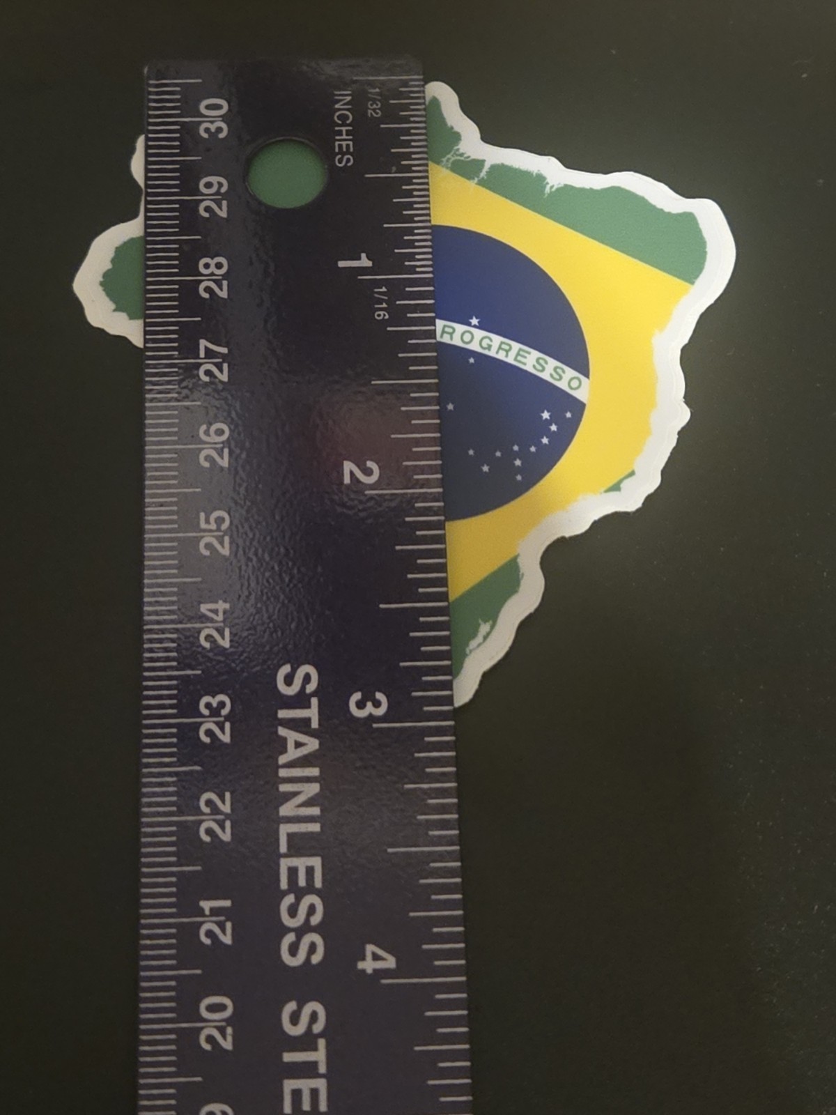 Brazil Flag Map Sticker 3 Inch Fifa Soccer Brasil World Cup Laptop Car Ipad