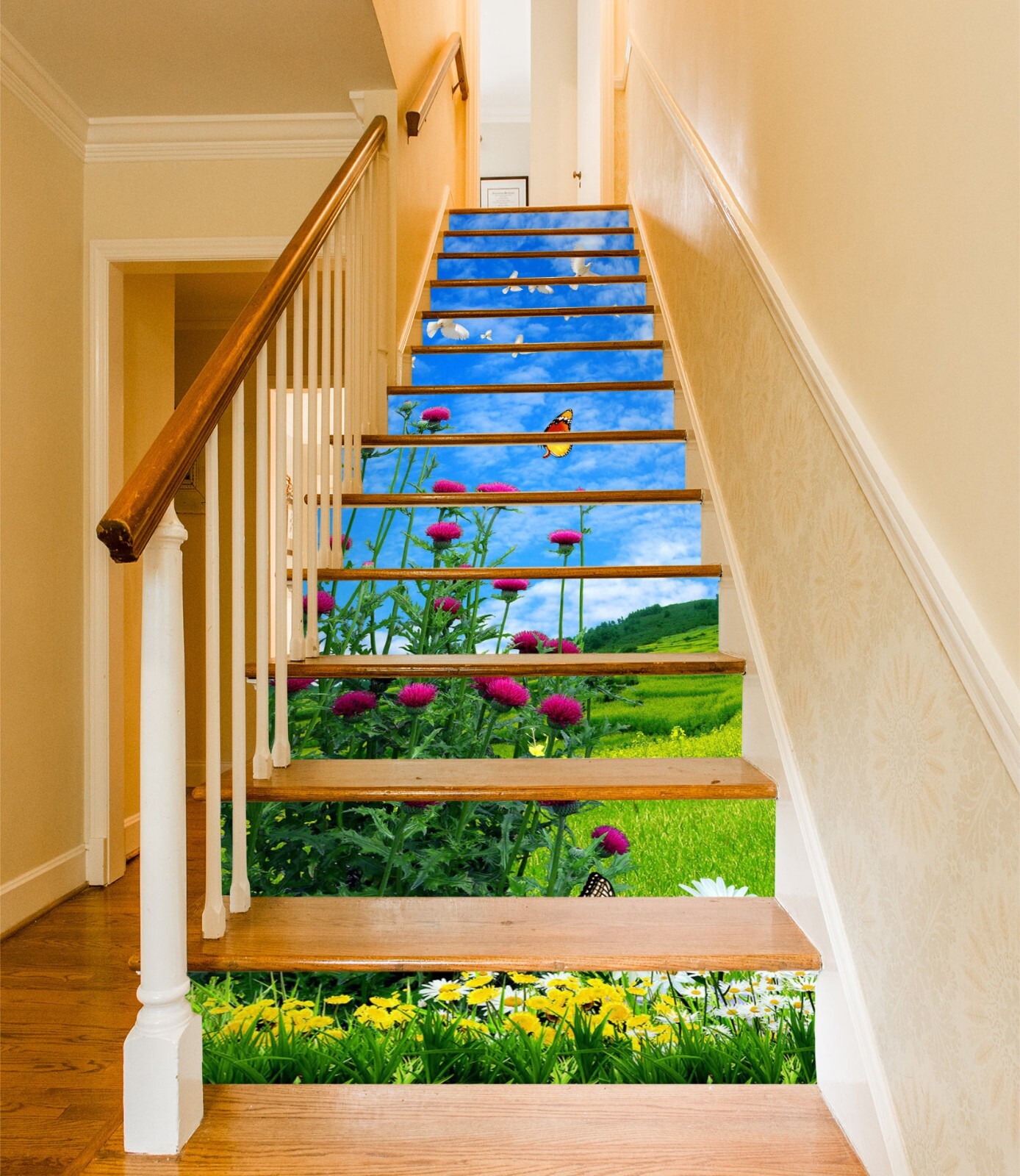 3D Spring Flower 461 Stair Risers Decoration Photo Mural Vinyl Decal Wallpaper
