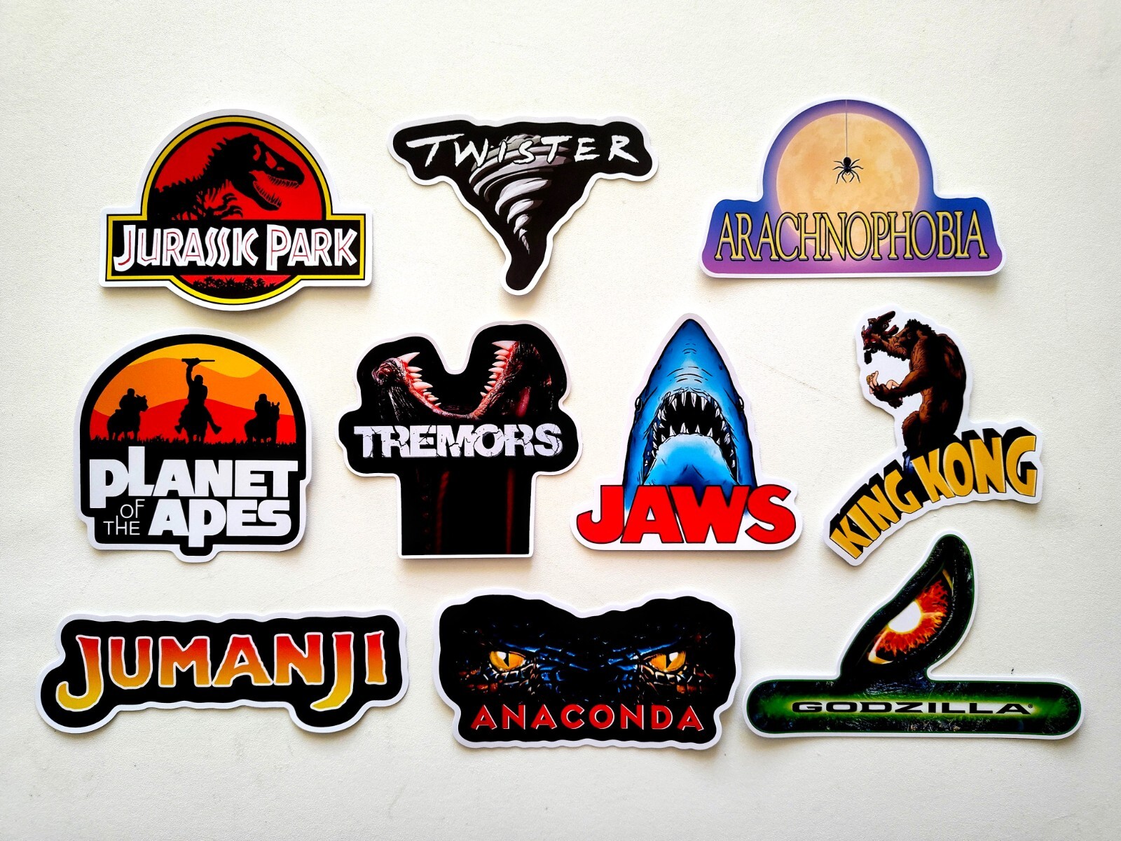 Classic Movie Sticker Lot (10 Stickers) SET 6 horror adventure alien sci-fi