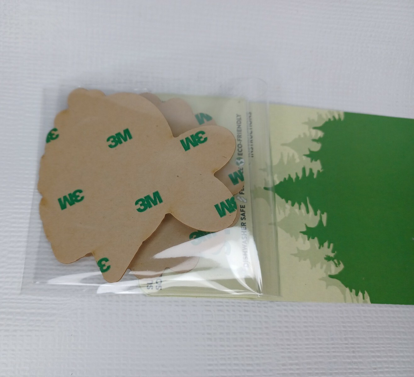 Wood Sticker 2 Pack Decal Bottle Laptop Car USA Made Good Vibes Outdoors Eco
