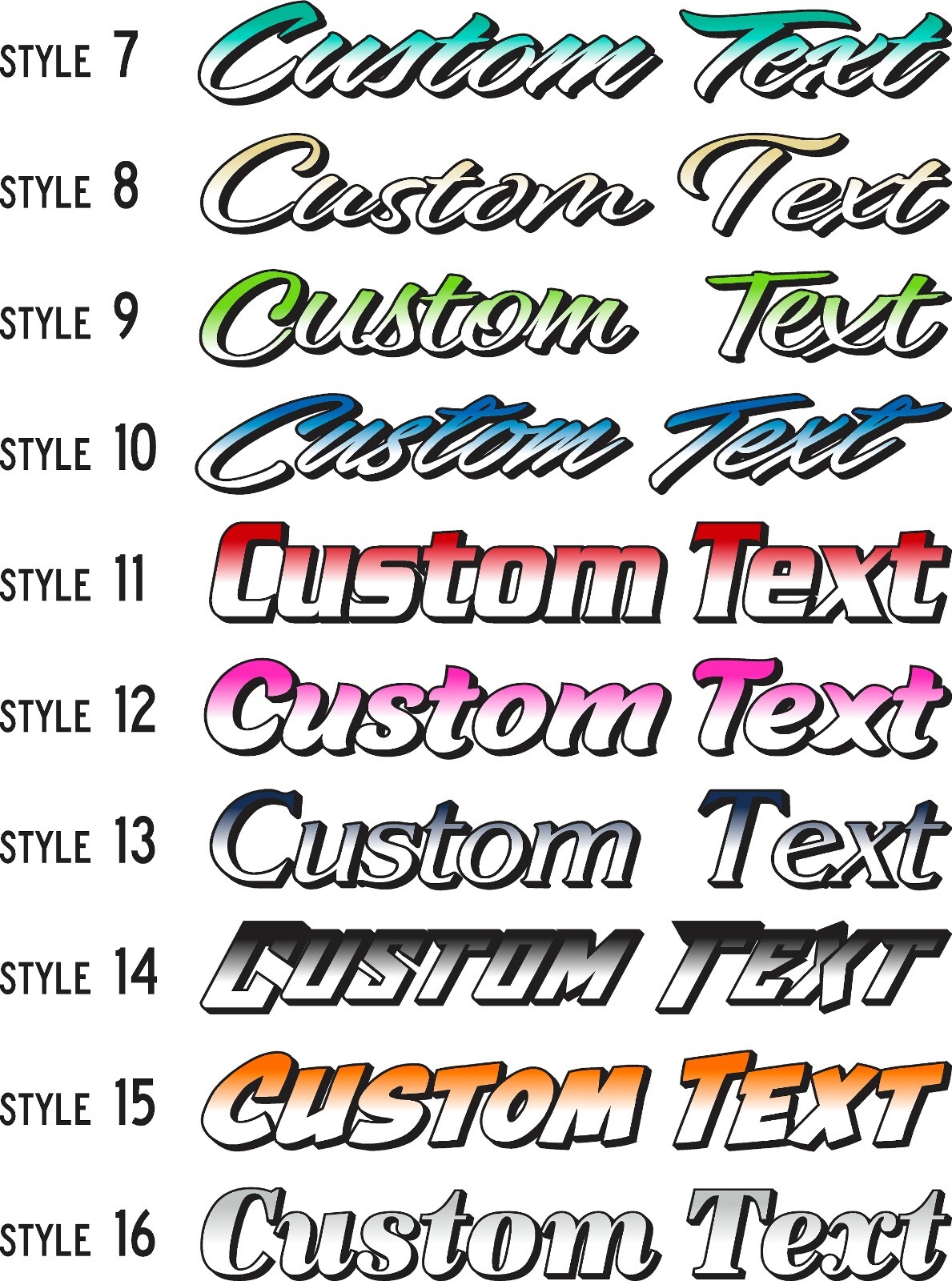 Custom Windshield Decal, Personalized Premium Automotive Vinyl text graphic CTDP