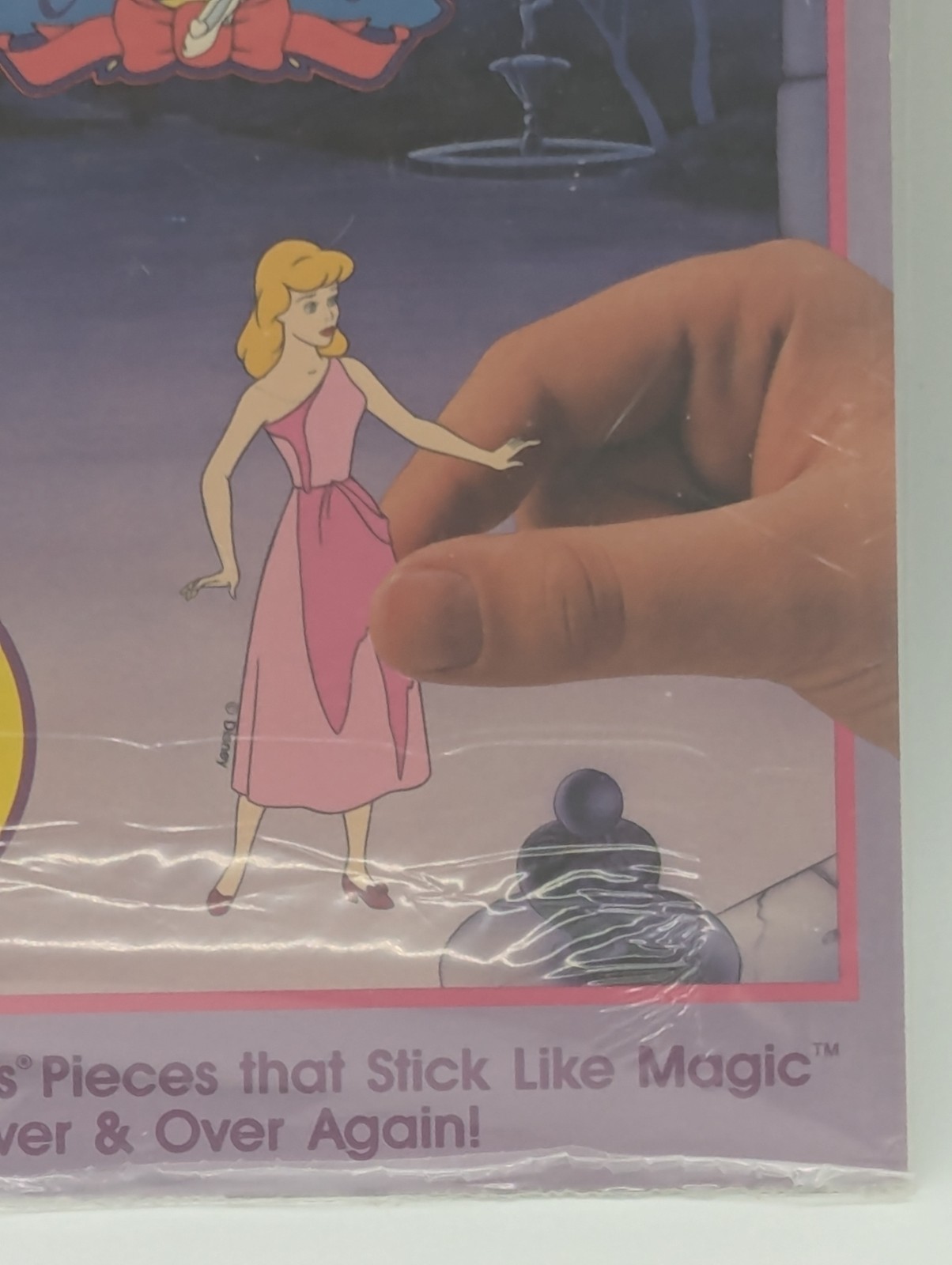 Colorforms Travel Pak Cinderella Princess Cling Scenes Reusable Fun Glitter