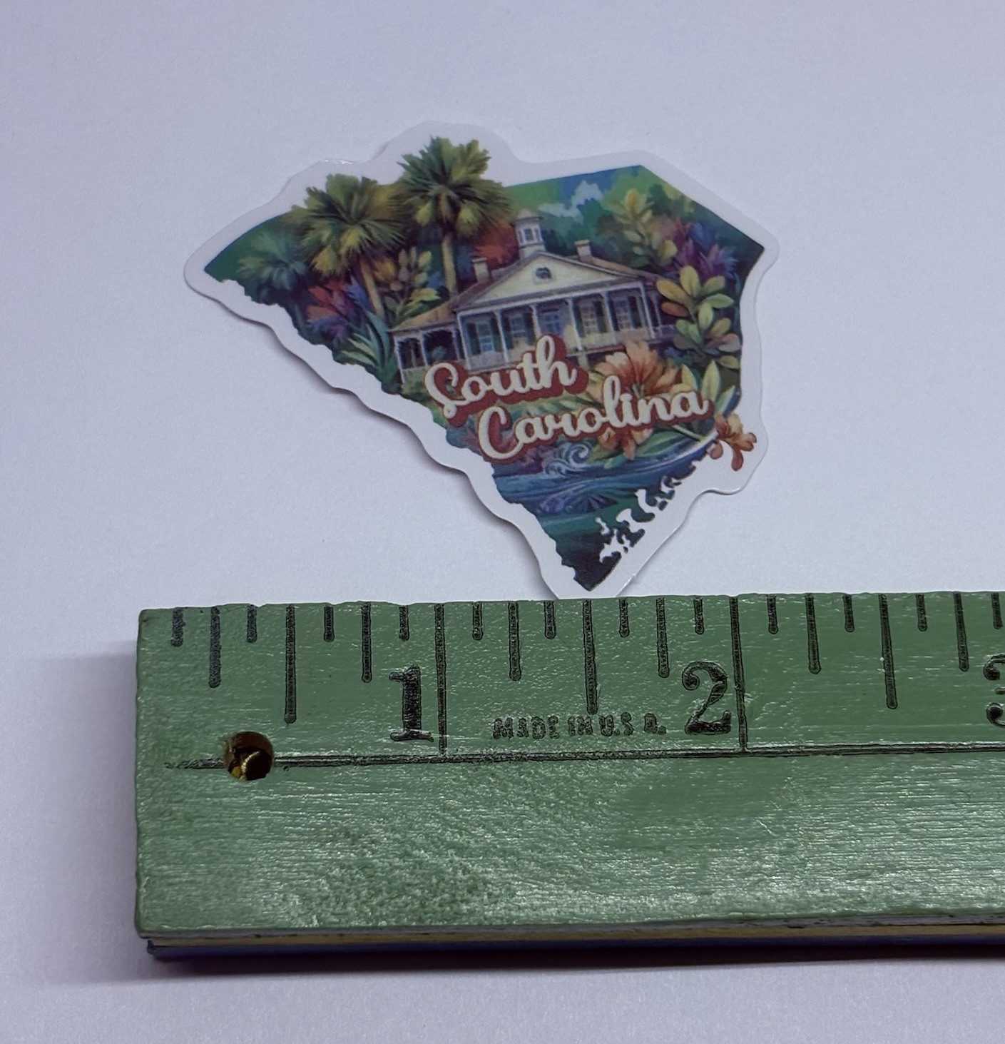 South Carolina State Map Sticker Decal Travel Tour Souvenir Journal City Art Tc6