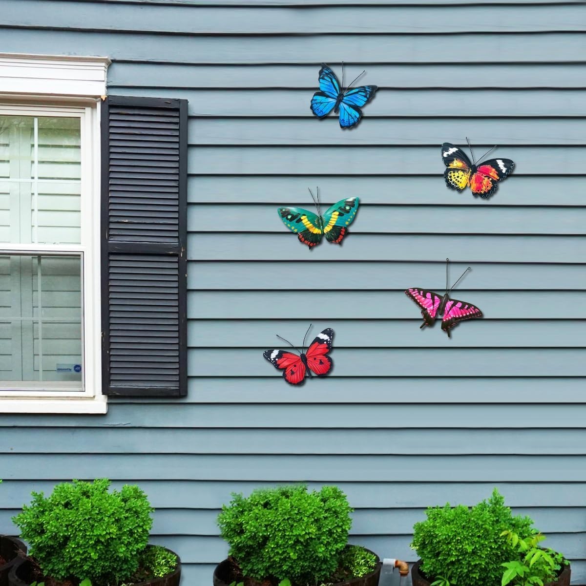 Lifelike 3D Metal Butterfly Wall Art Set – Perfect for Indoor and Outdoor Spaces