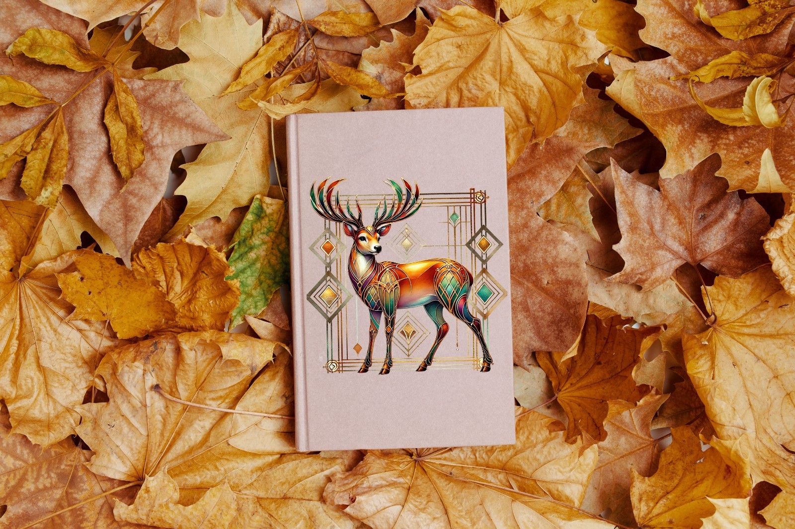 Art Deco Deer UV DTF Transparent Sticker / Decal