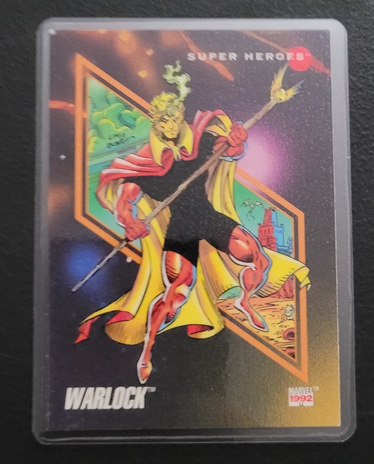 Impel Marvel Universe Superheroes Fridge/Locker/Cabinet Laminated Magnet 1990's