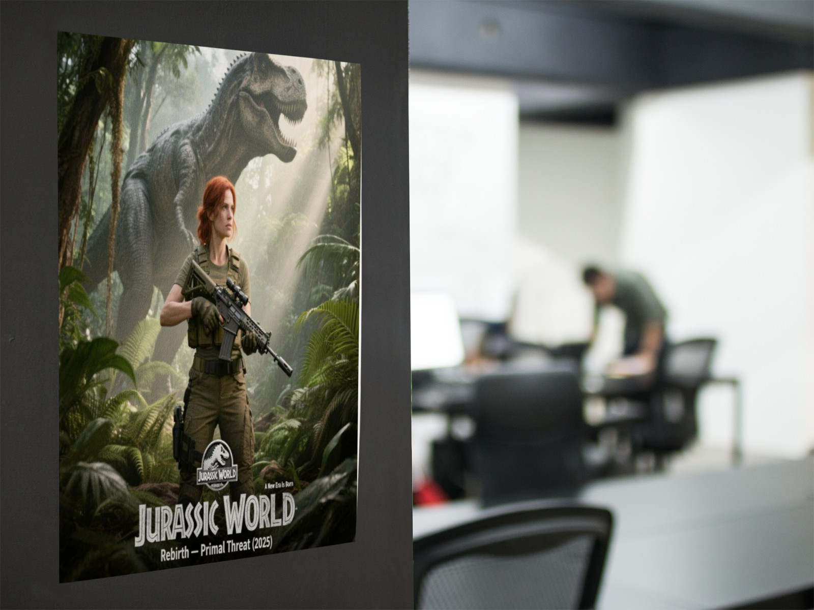 JURASSIC WORLD REBIRTH Movie Wall Vinyl Decal Poster Print (Removable Adhesive)