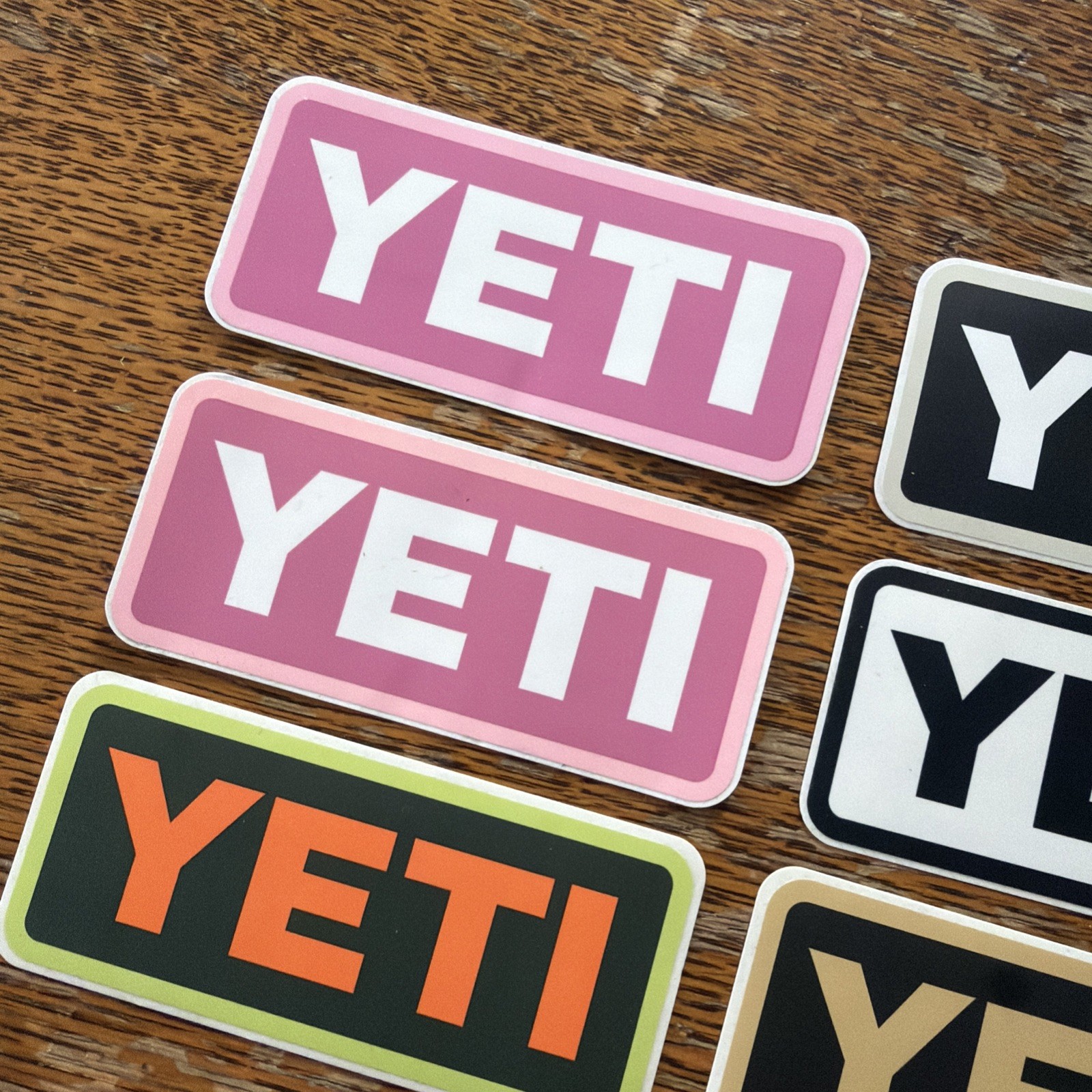 7 YETI Stickers – Logos For Mugs Cups Water Bottles Notebooks Etc