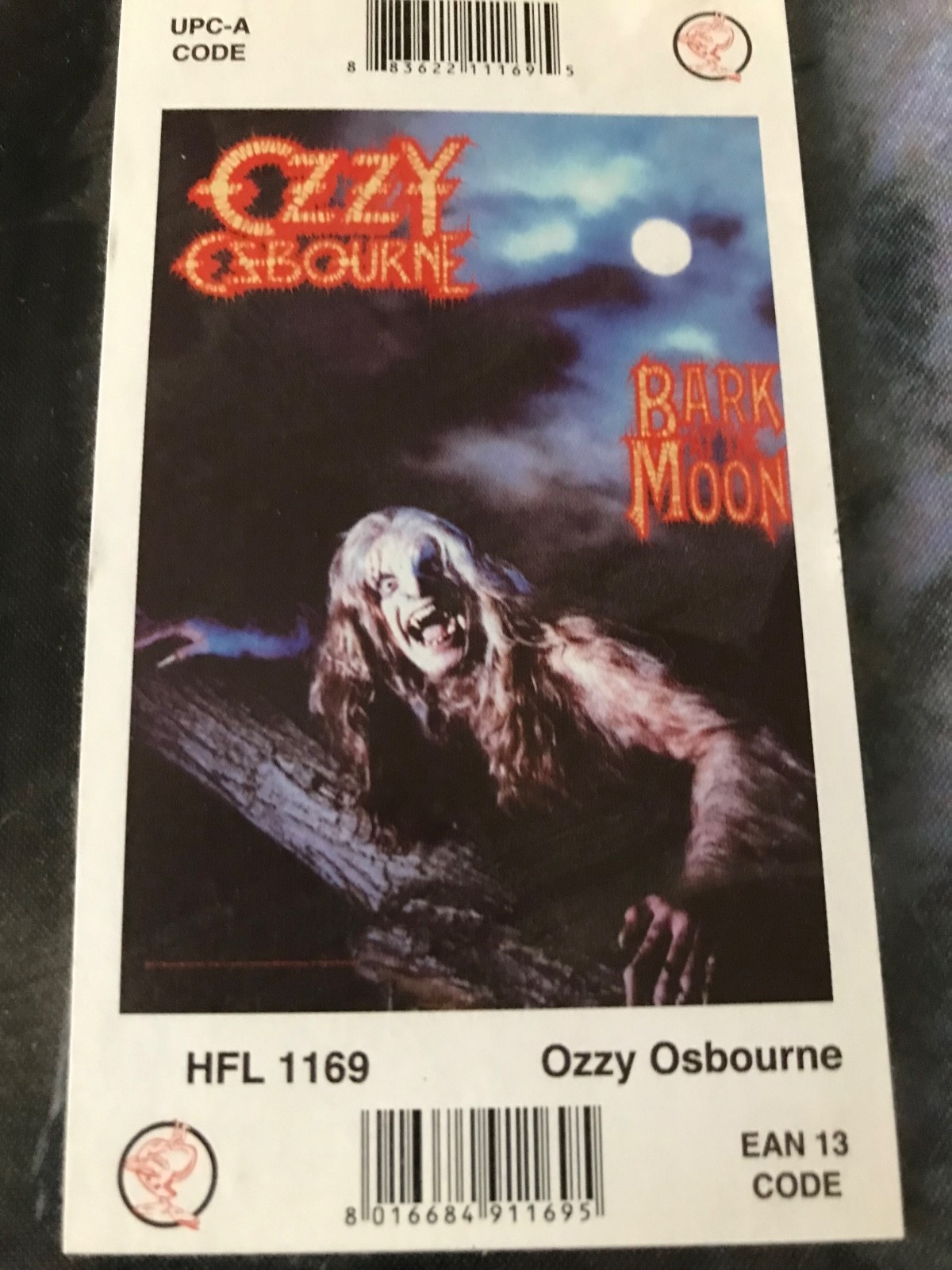 Ozzy Osbourne – Bark at the Moon – Fabric Poster Flag- 2 Sided – 30"x 43" – New