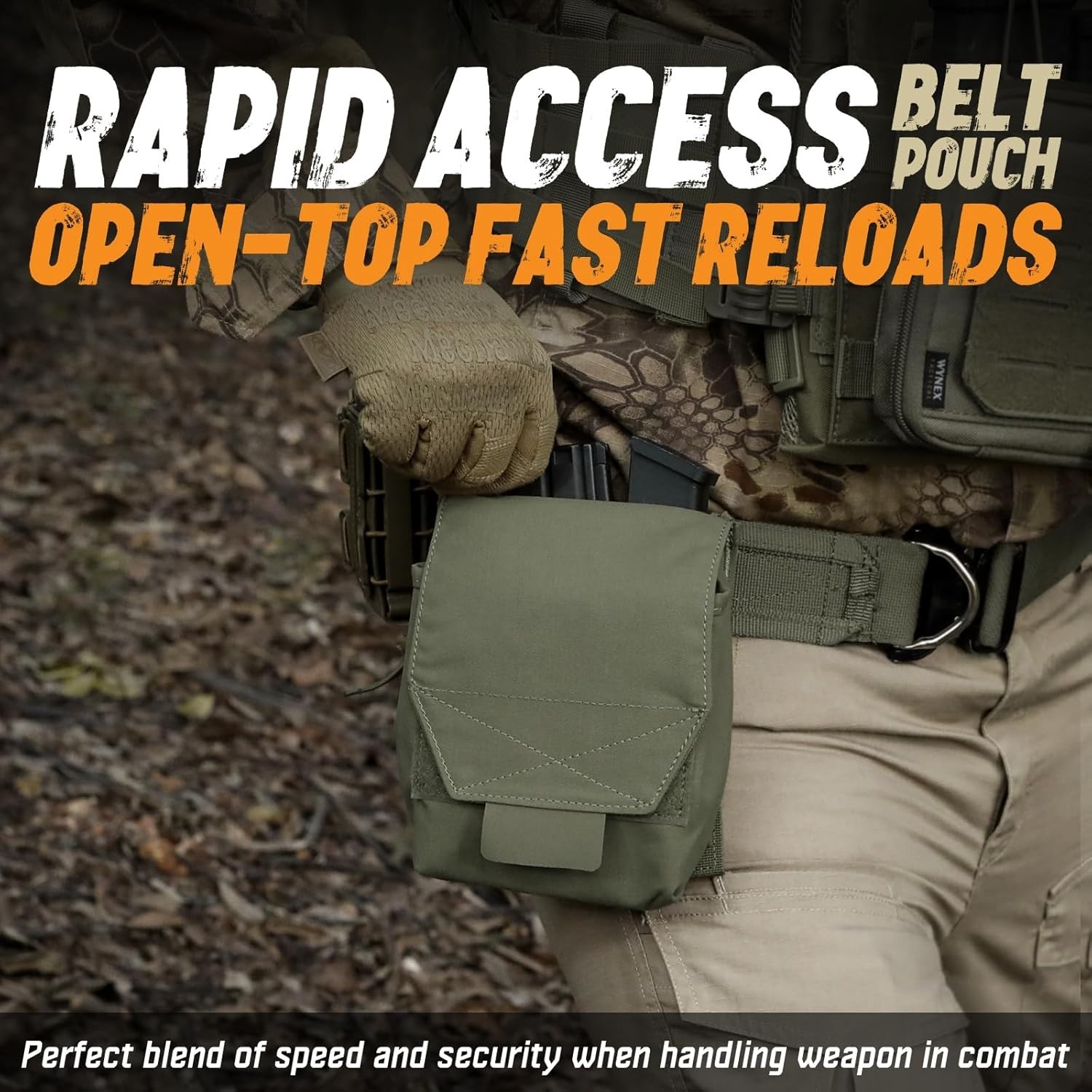 Tactical Molle GP Pouch with 2 Mag Inserts – Utility EDC & Small Tool Bag