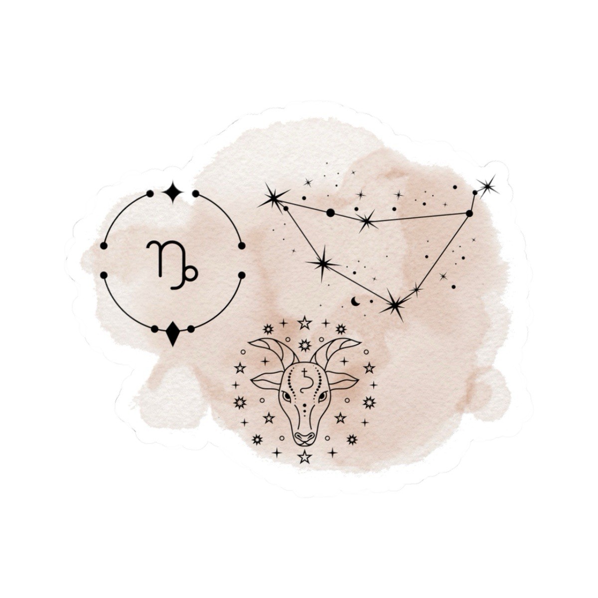 Zodiac Stickers | Perfect for Laptop Water Bottle Phone Case Notebook | 12 Pack