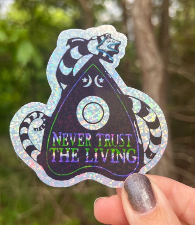 Beetlejuice Set Of 5 Holographic Glitter Sticker Halloween Spooky 80s Movie