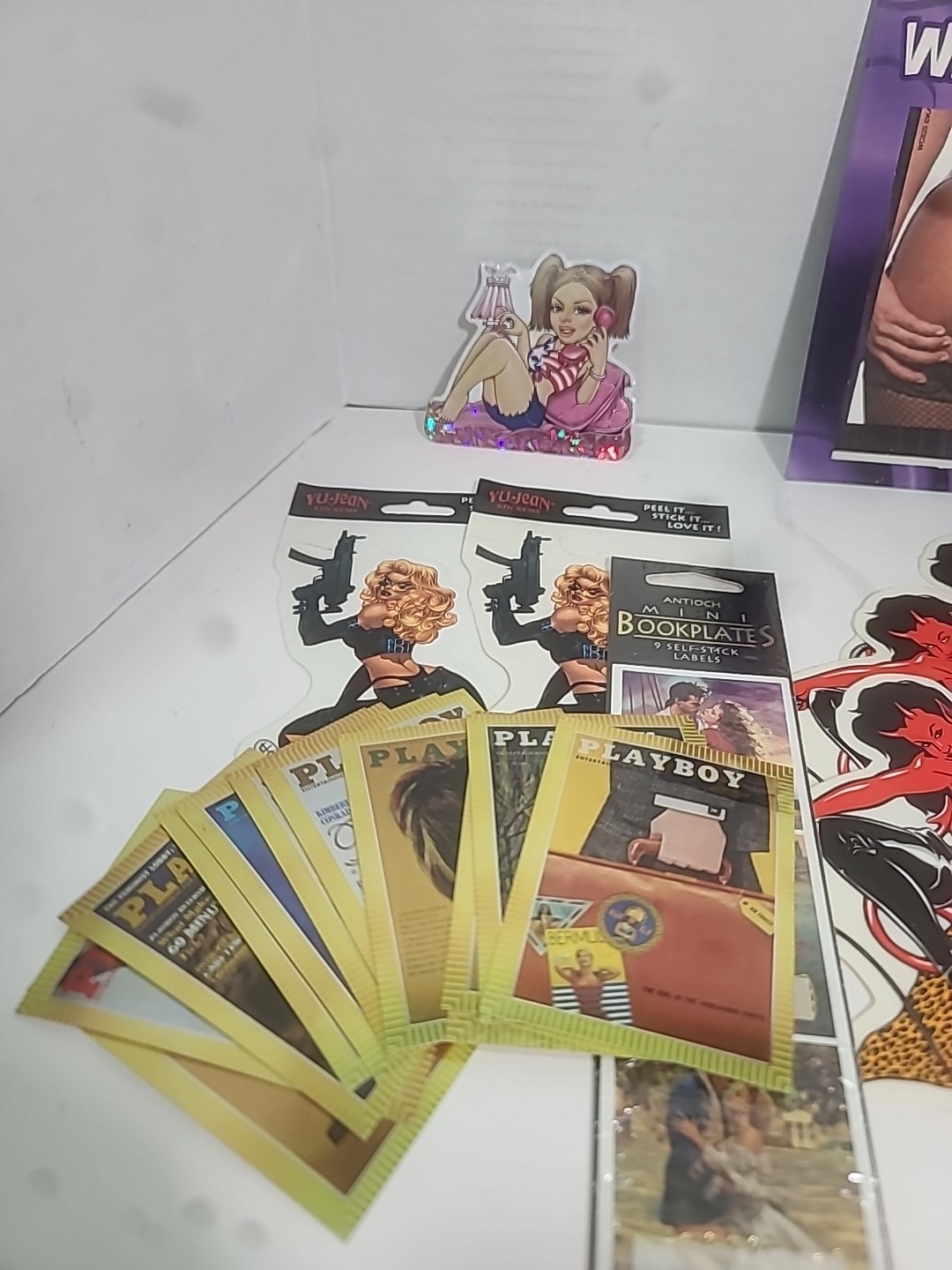 Adult 18+ Sticker Card Collection Lot Over 10 Some From Hot Topic Spencers
