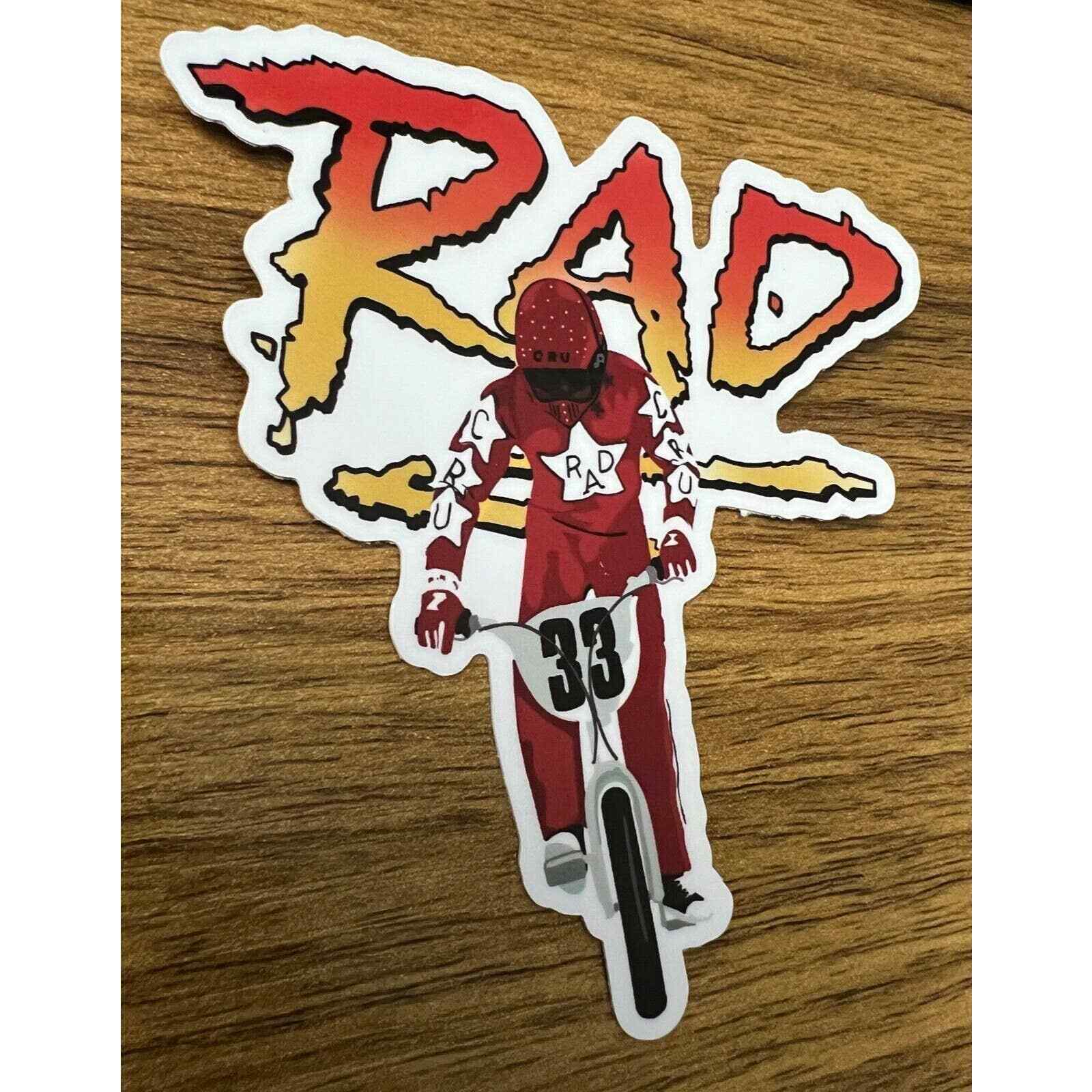 RAD | RAD Movie | Cru Jones | Rad Racing | Helltrack | BMX | 4" Vinyl Sticker |
