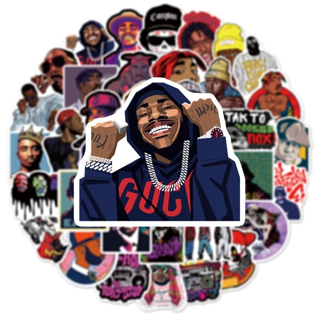 20 PCS Hip Hop Rapper Rap Music Stickers BRAND NEW