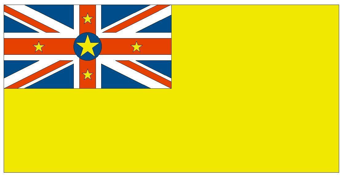 Niue International Flag Sticker Decal F353