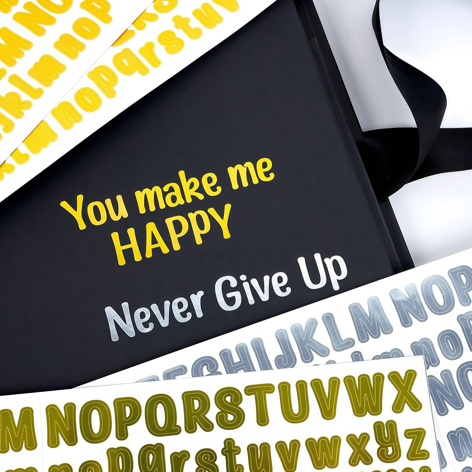 2500 PCS Mini Letter Stickers Small, Cursive Font 1/2 Half Inch (0.5 to 1 in)