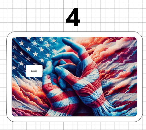 Jesus Christ Loves America Credit Debit ATM Card Skin Sticker Christian Trump US