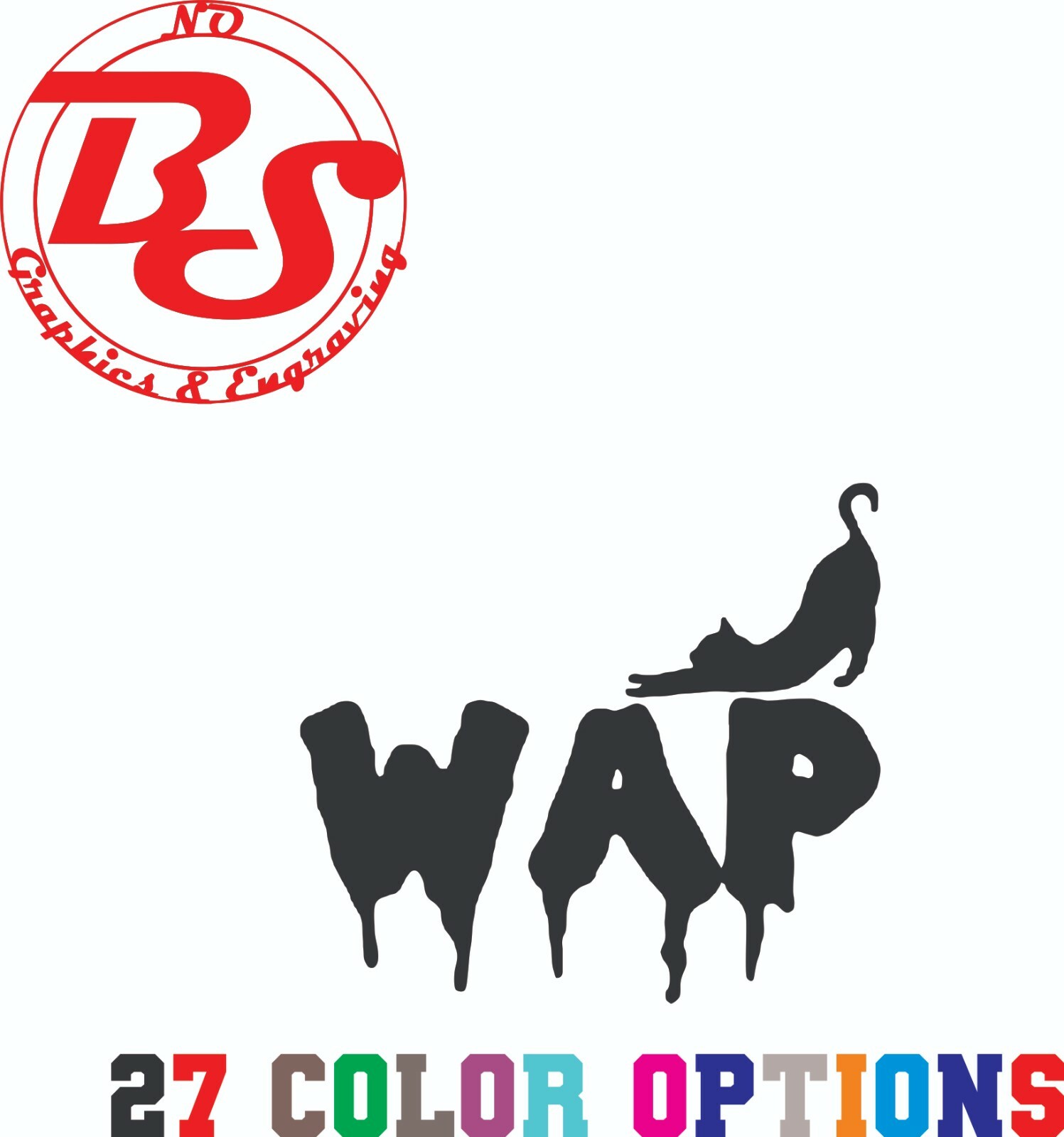 WAP Wet Ass Pussy Porn Star BBC Funny Joke Vinyl Decal Adult XXX Porn Hub noBS