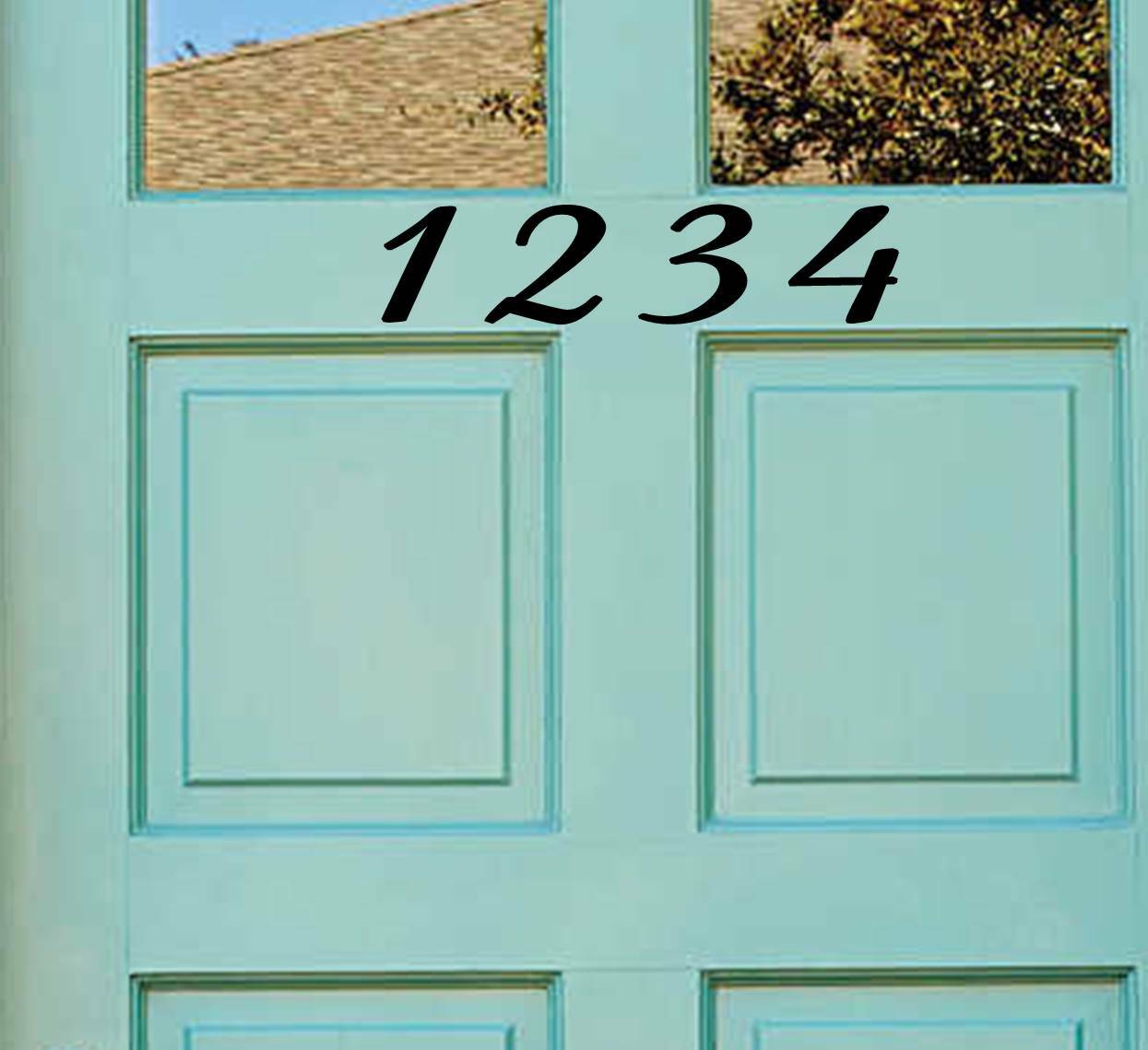 Front Door House Street Address Number Vinyl Decal Sticker Business Store Custom