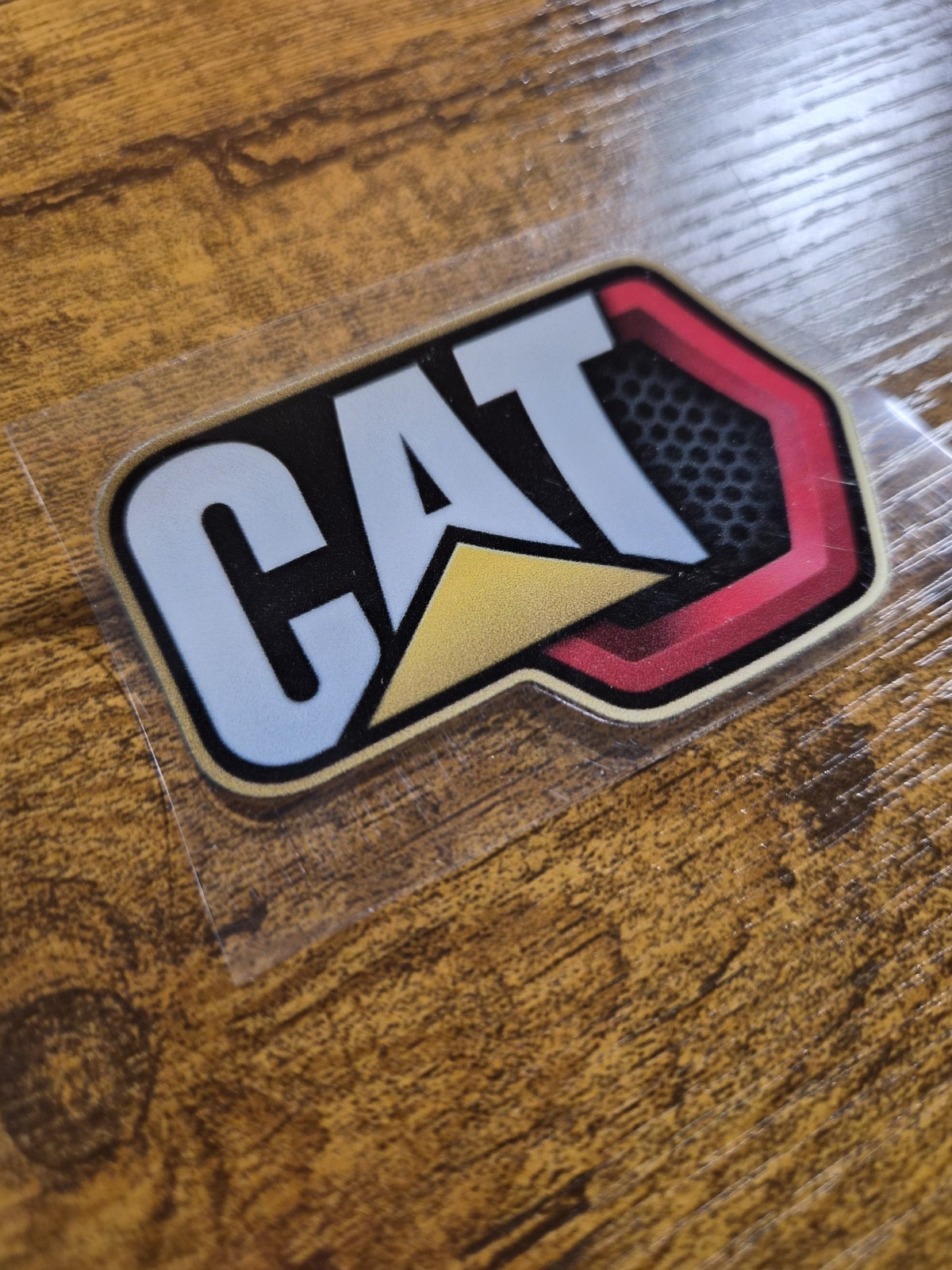CATERPILLAR HEX DECAL 3 in. UV DTF Decal Sticker waterproof USA NOT VINYL