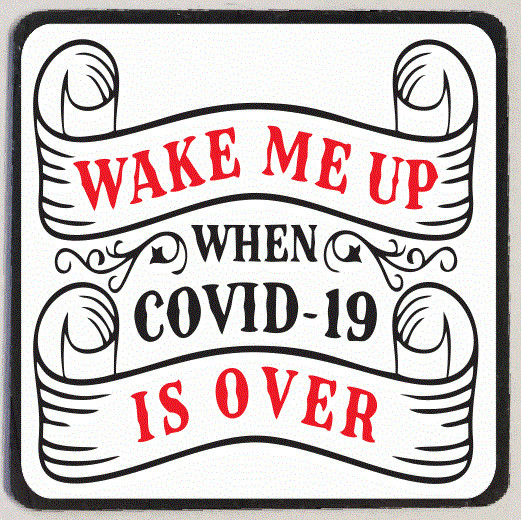When Covids Over Refrigerator Magnet M187