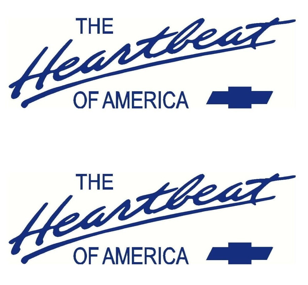 Chevy Heartbeat of America Decal Vinyl Sticker Ford Truck CHEVROLET