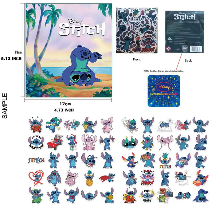 Lilo and Stitch ORIGINAL Sticker Vinyl Waterproof – Stickers for Car Phone Case