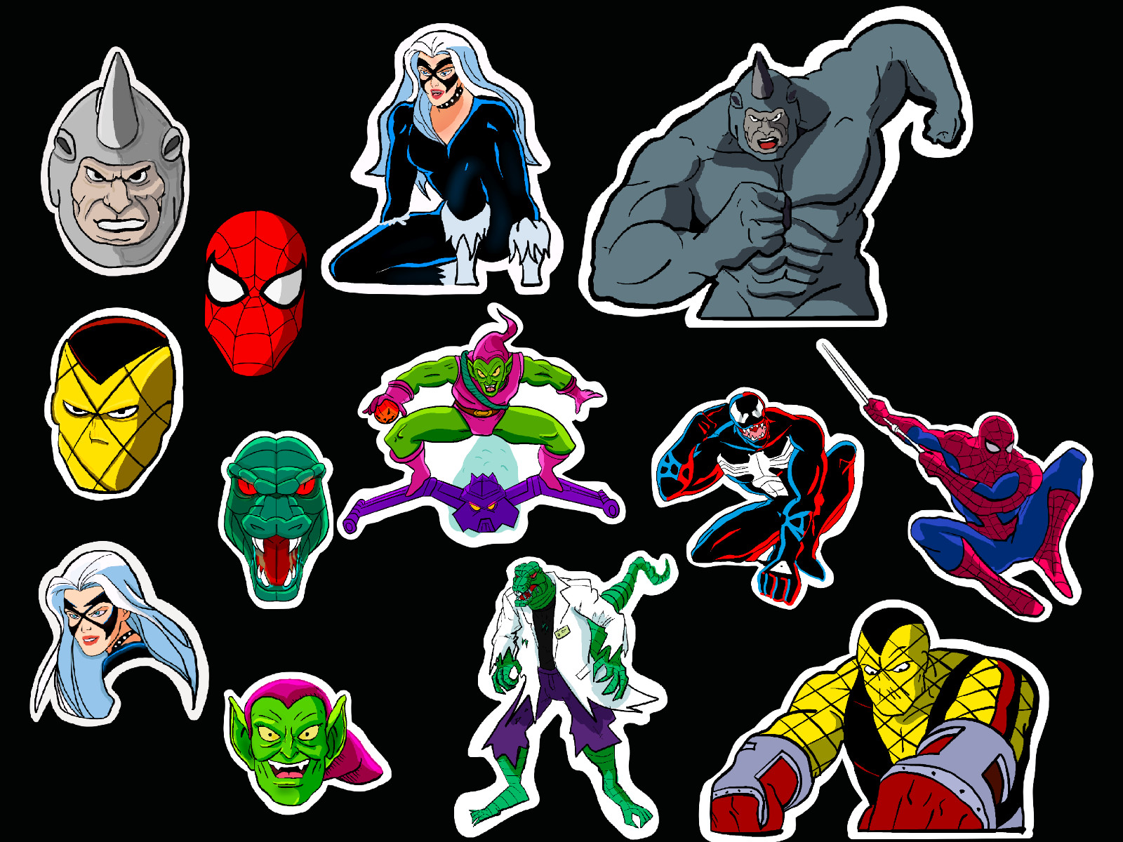 Spider-Man The Animated Series Stickers