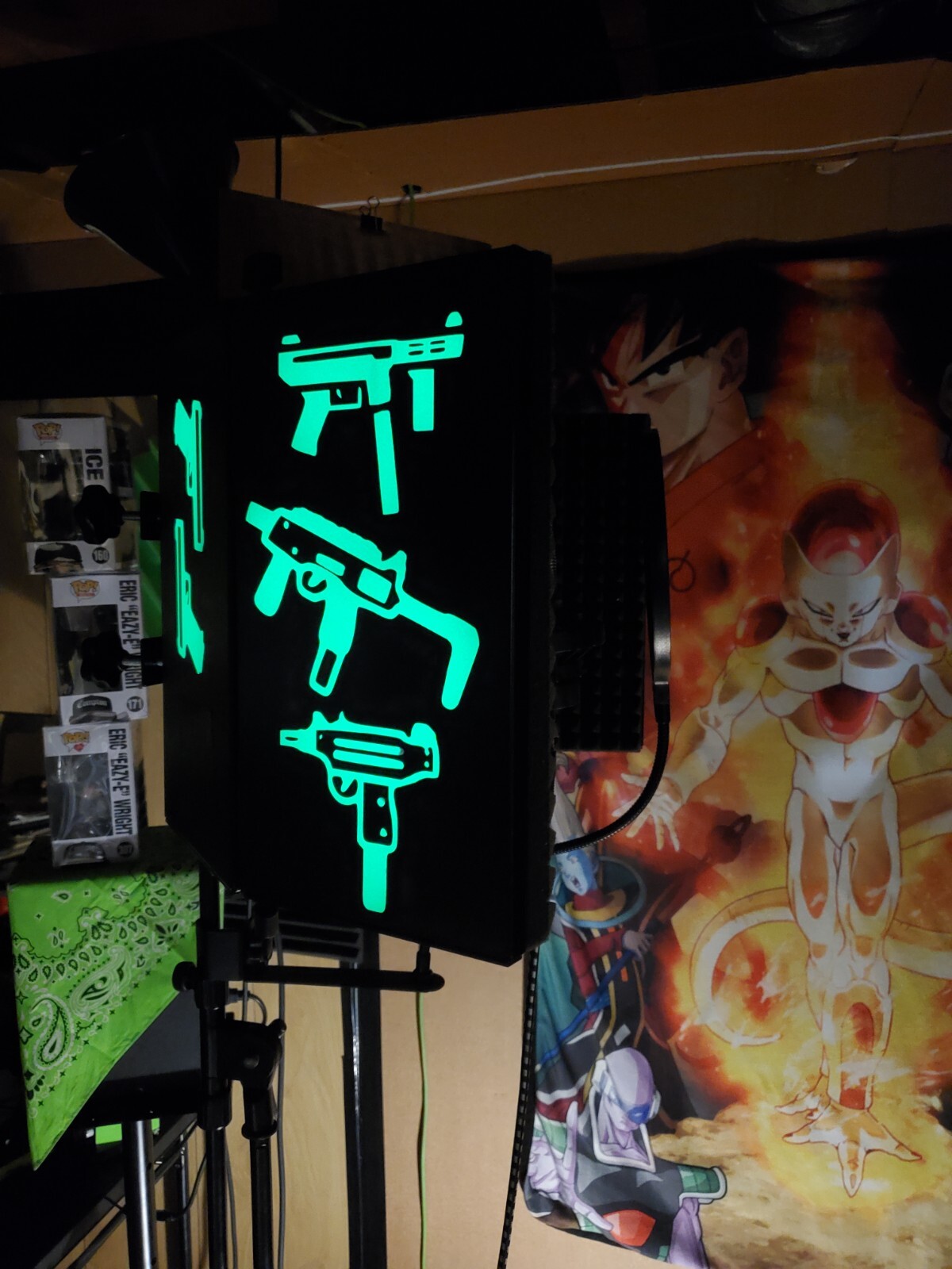 Glow In The Dark Vinyl Decals Guns Pew Pew Mixed Lit Studios Decor Full Sheets
