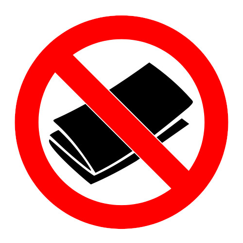 Pas de Publicité/Publisac/Journaux Logo Autocollant/Collant/Affiche en PVC 3"x3"