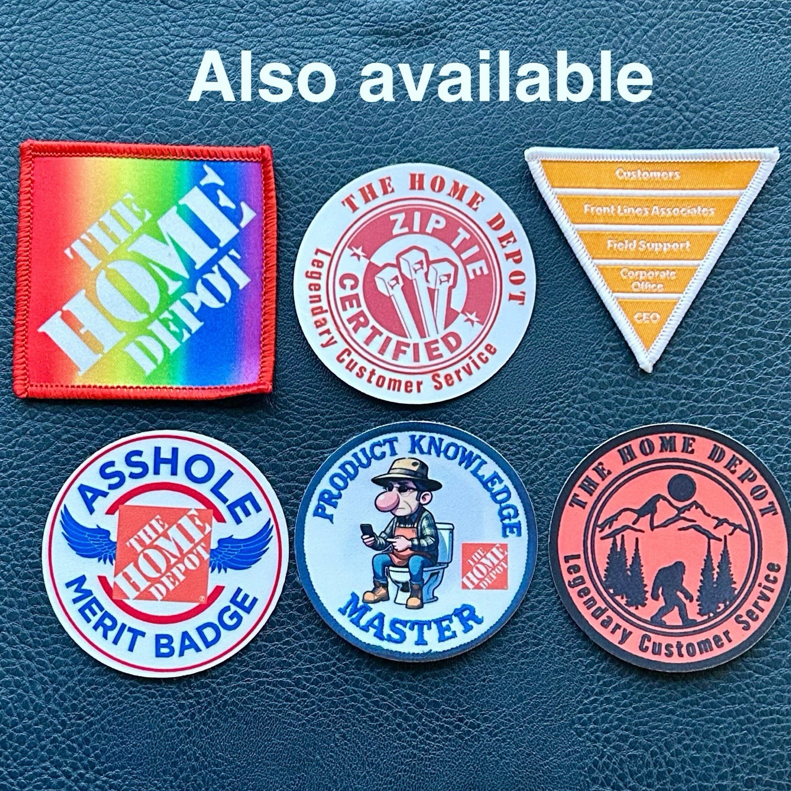 Home Depot Badge Bigfoot Award Legendary Customer Service Expert Award Patch