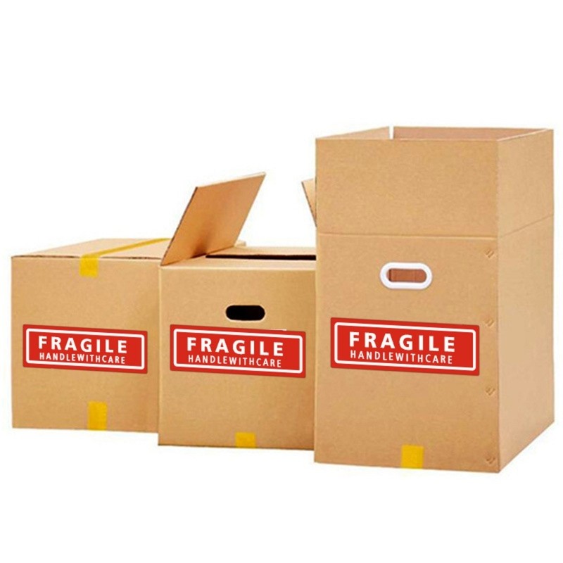 120Pieces Fragile Sticker Caution Labels Adhesive Warning Sticker for Packaging