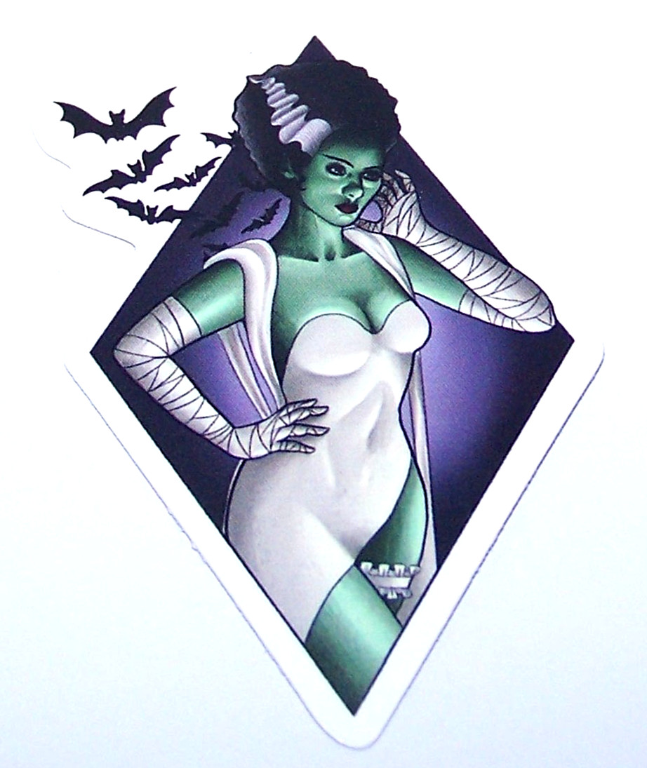 FRANKENSTEIN Cut Sticker Decal Monster Movie Horror Film – Bride of Frankenstein