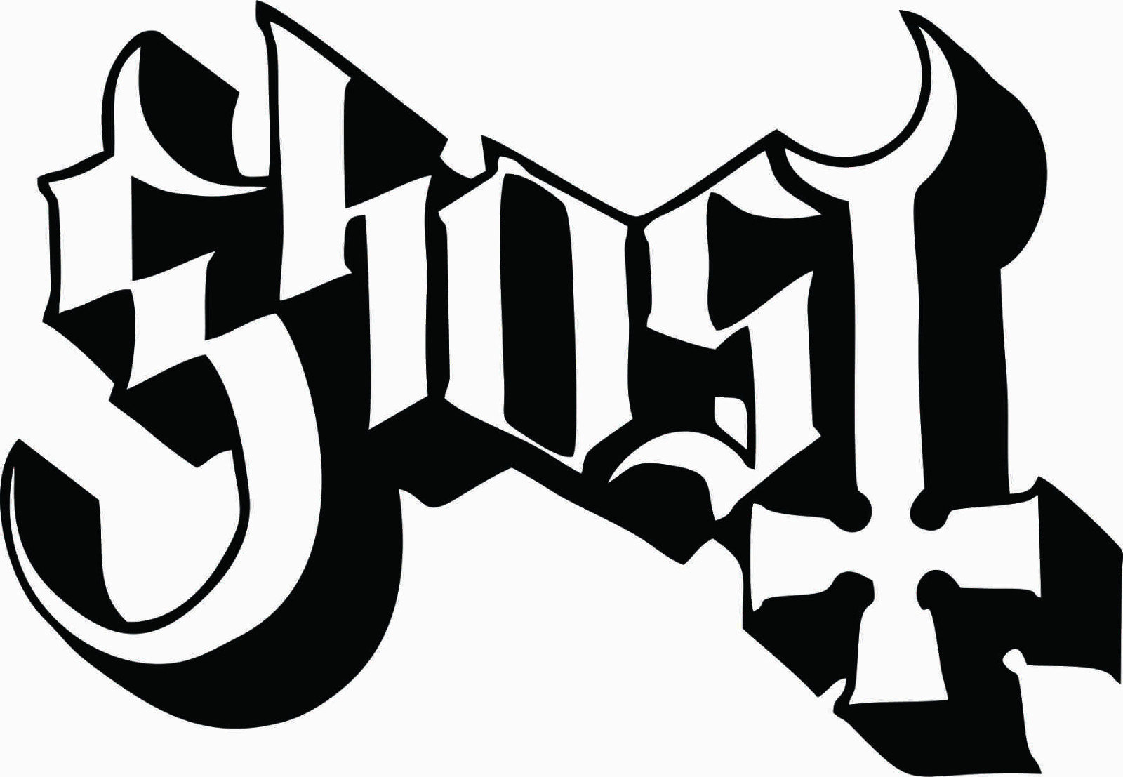 GHOST Logo Vinyl Decal Die Cut Sticker Ghost B.C. BC Rock Band Metal