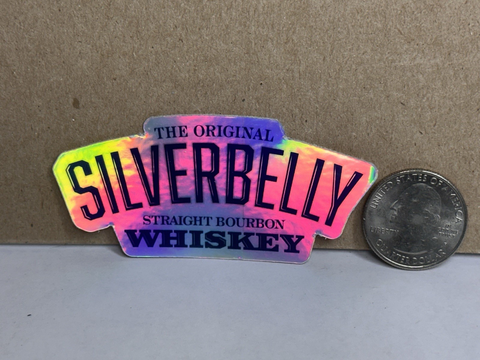 Alan Jackson SILVERBELLY Bourbon Whiskey Sticker – Reflective Silver Finish
