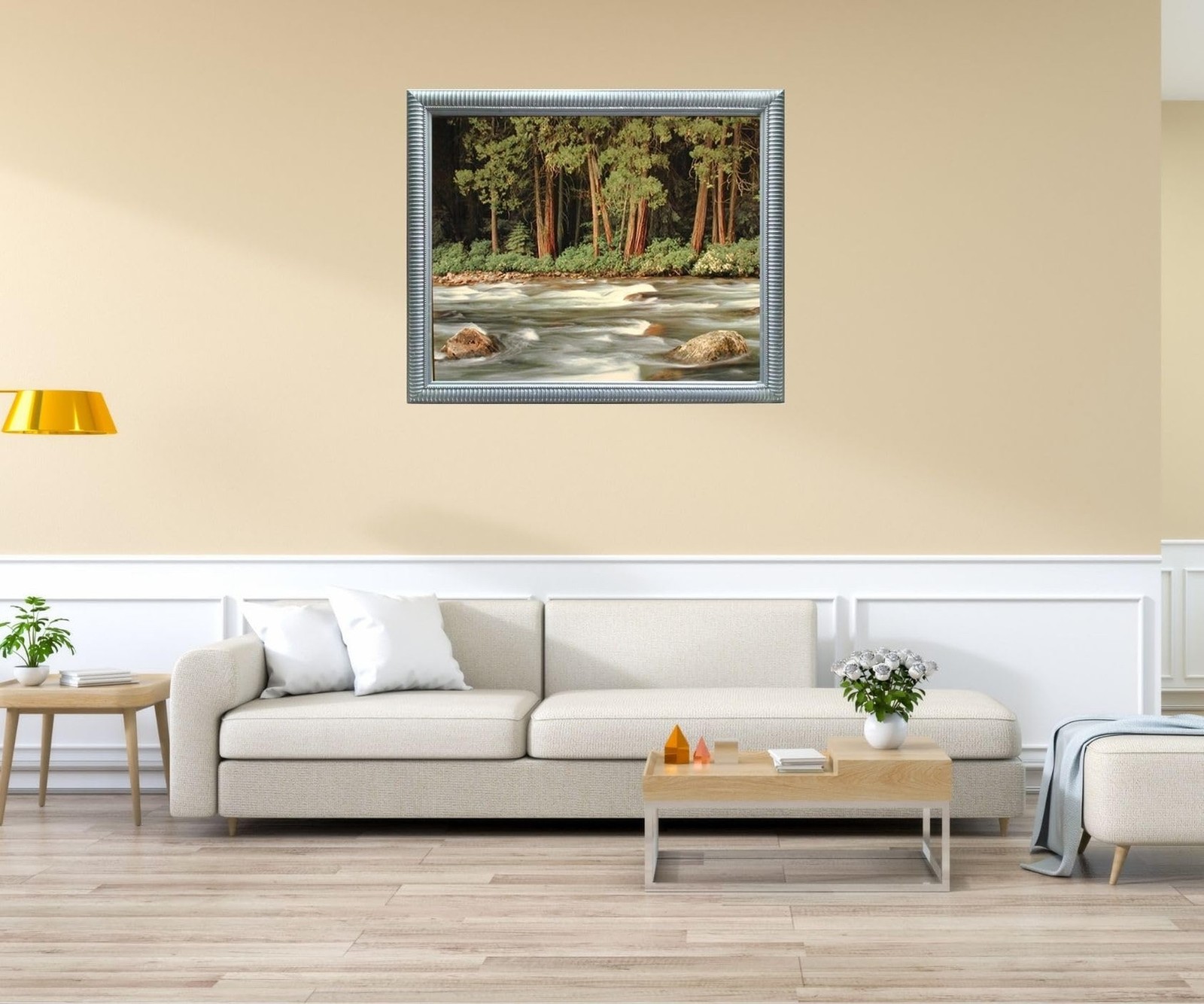 Running River Forest Nature Landscape Scenery Wall Decor Art Print Poster (16…
