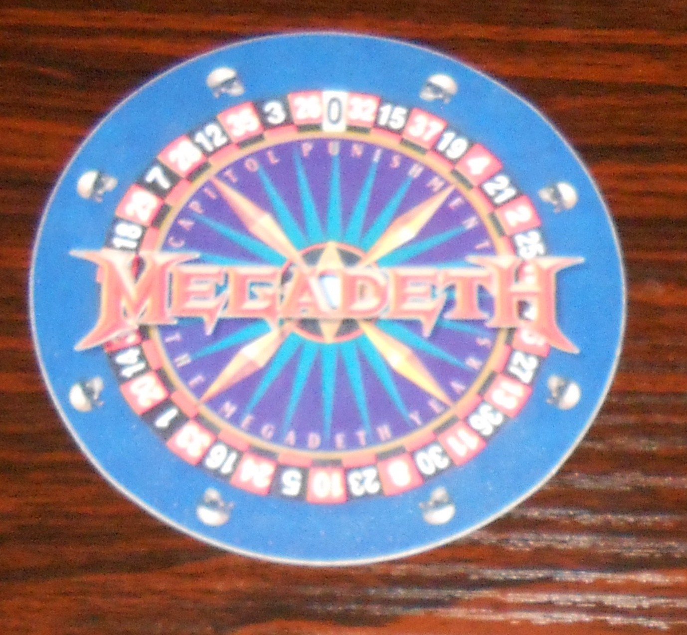 Megadeth Capitol Punishment Sticker Promo 4.5”