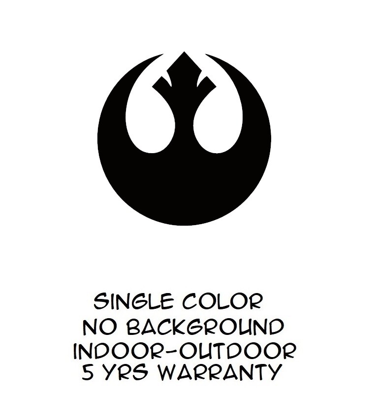 REBEL Alliance Sticker Vinyl Decal Star Wars – Car Window Wall Decor