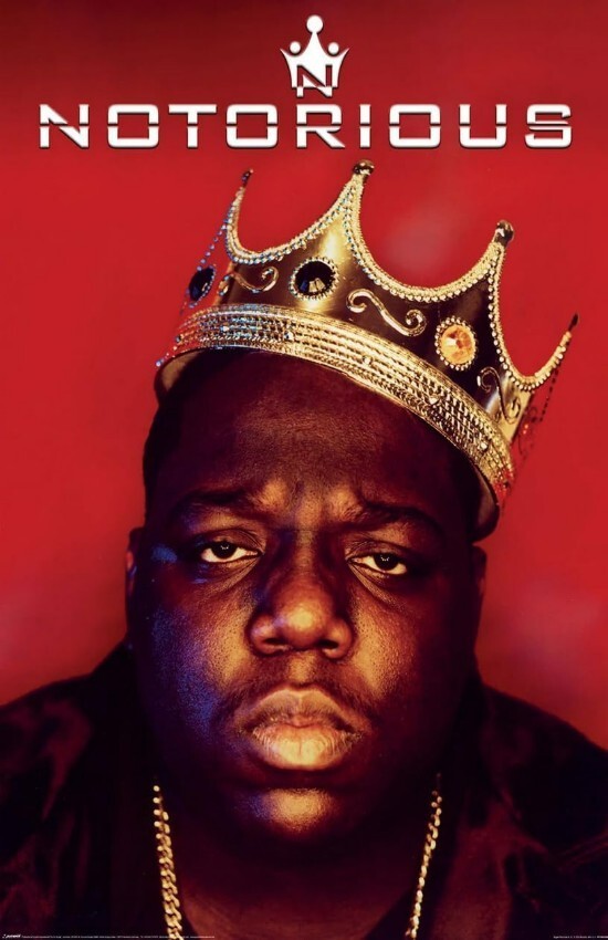 Biggie Notorious Music Poster Graphic Wall Decal Removable Adhesive Backing