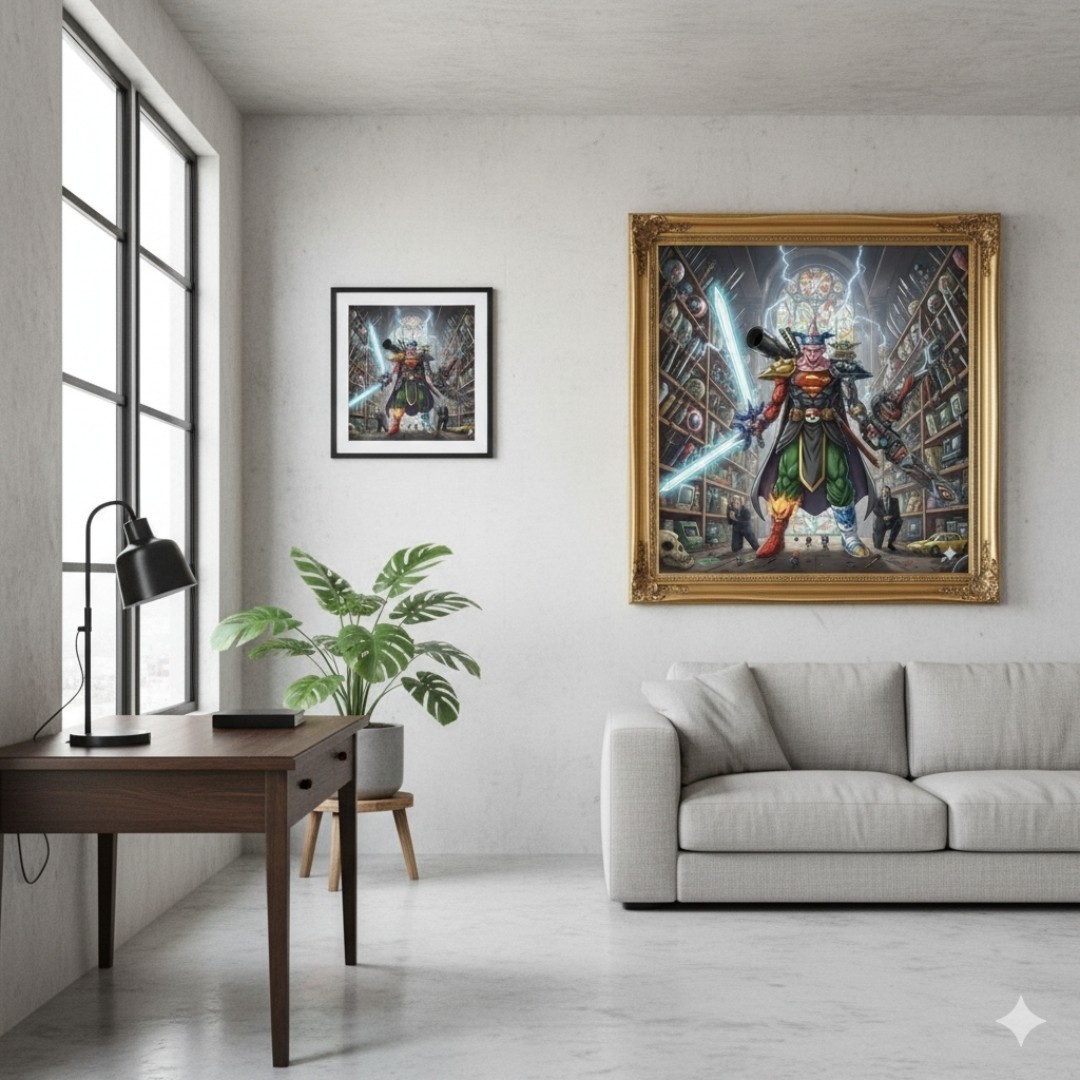 Pop Culture Poster Collection Majin BU Multiverse Hero Absorbed Fan Art