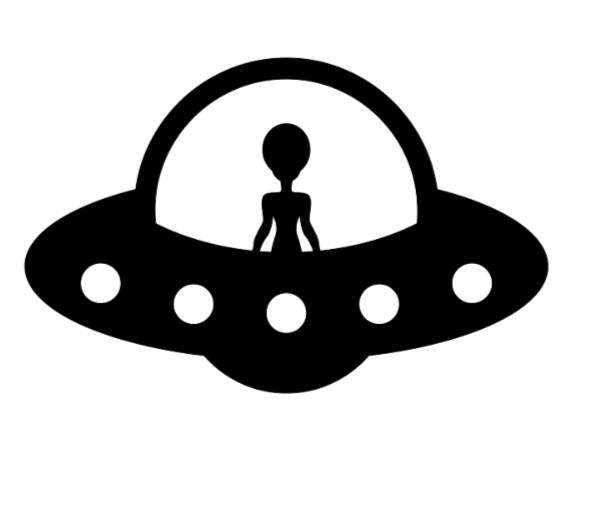 Alien UFO Vinyl Decal Sticker Car Truck Window Laptop Space Sci Fi Halloween