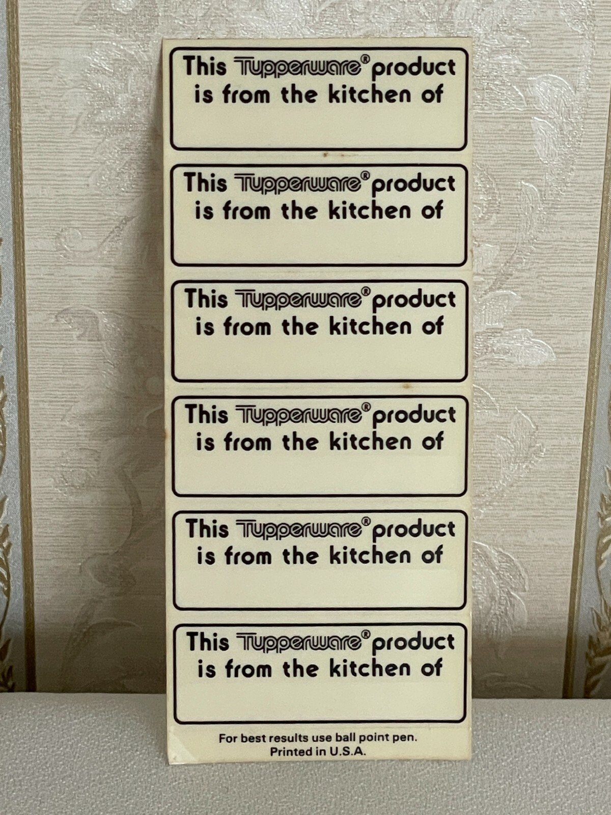 NEW Tupperware Modular Container Spice Food & From the Kitchen of Label/Stickers