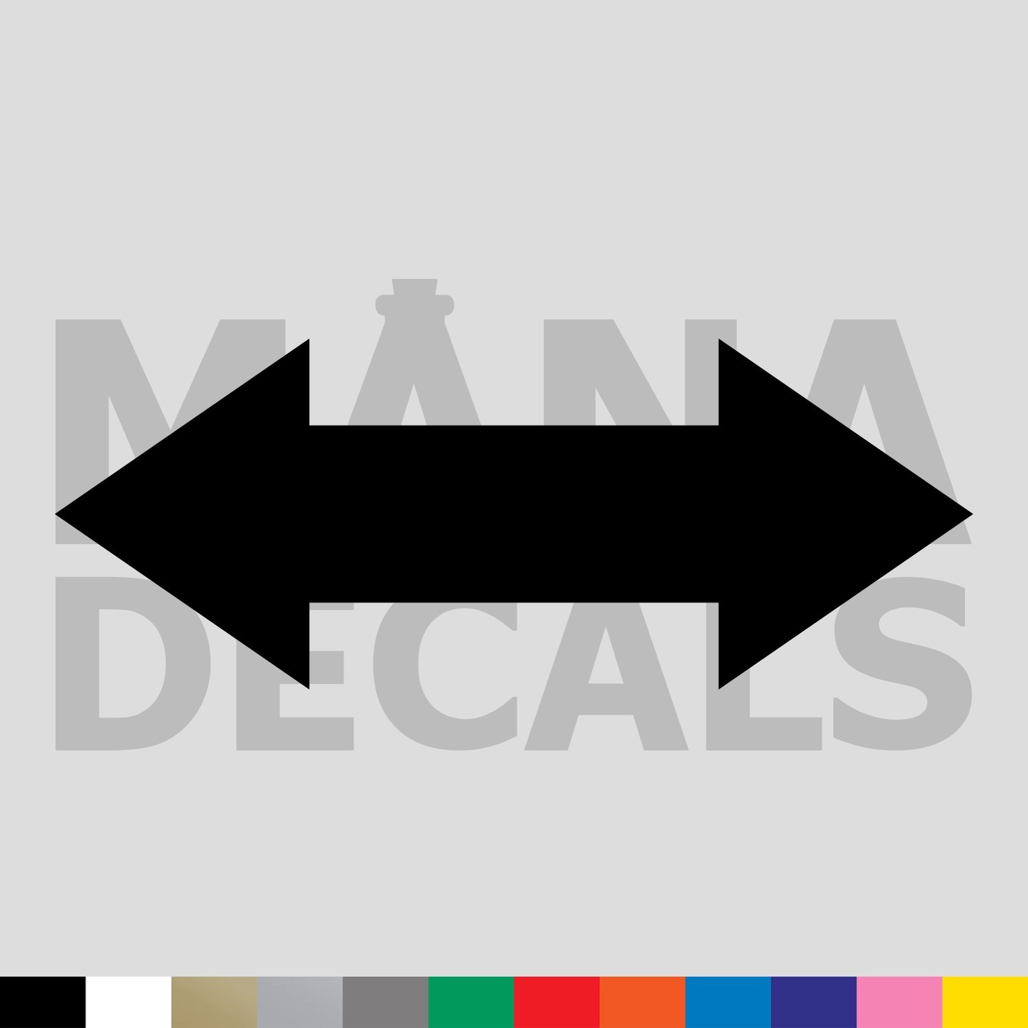 Double Arrow Vinyl Die Cut Decal Sticker – Left Right Up Down Direction Point